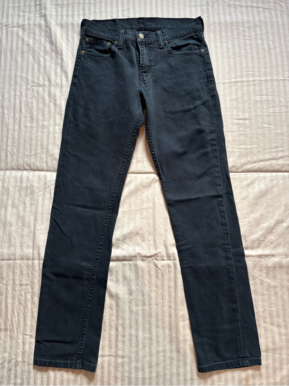 Levi’s 511 Jeans Mens 30 x 32 Black Slim Fit Skinny Straight Leg Dark Wash Denim